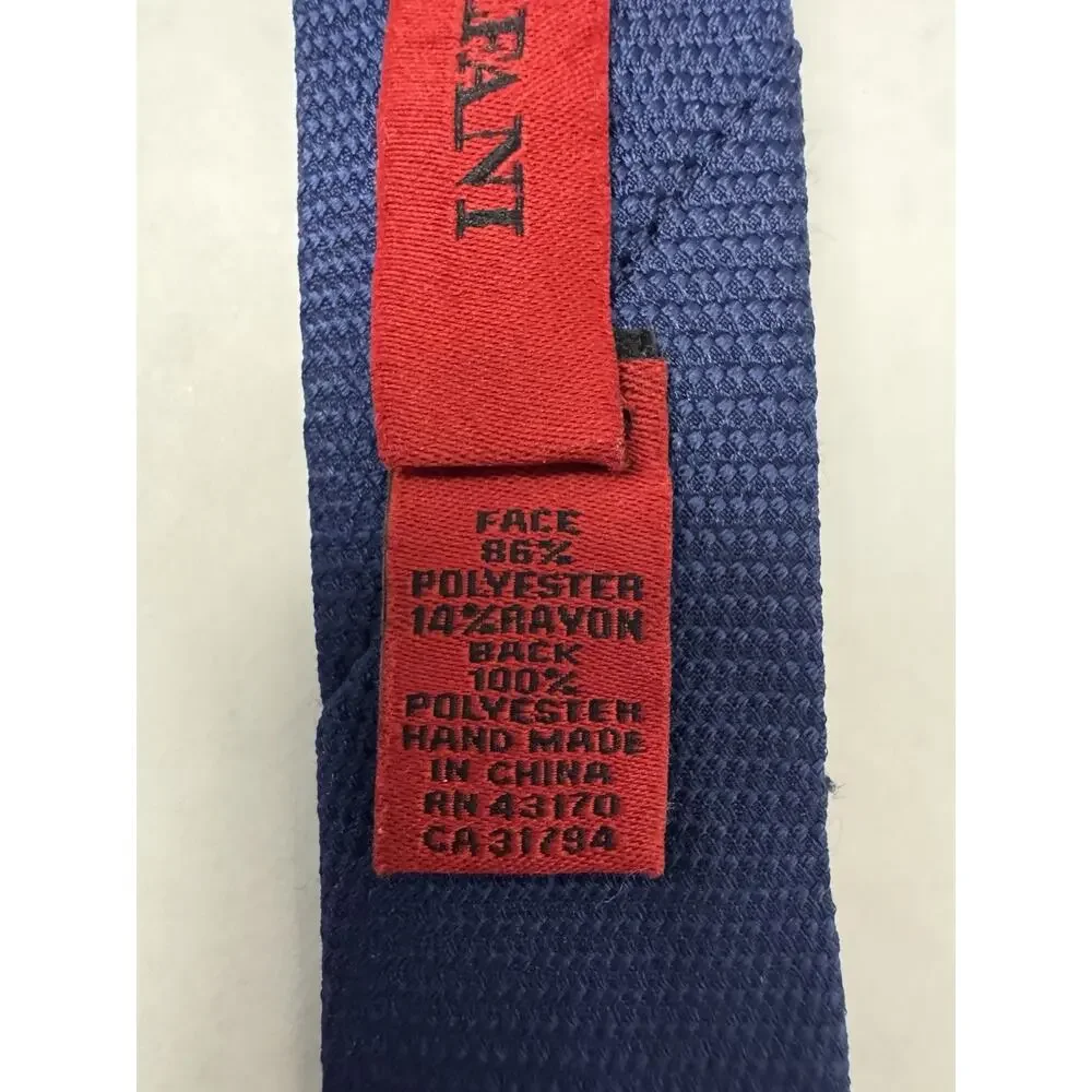 Alfani Men’s Blue Gray Plaid Neck Tie Classic Polyester Handmade